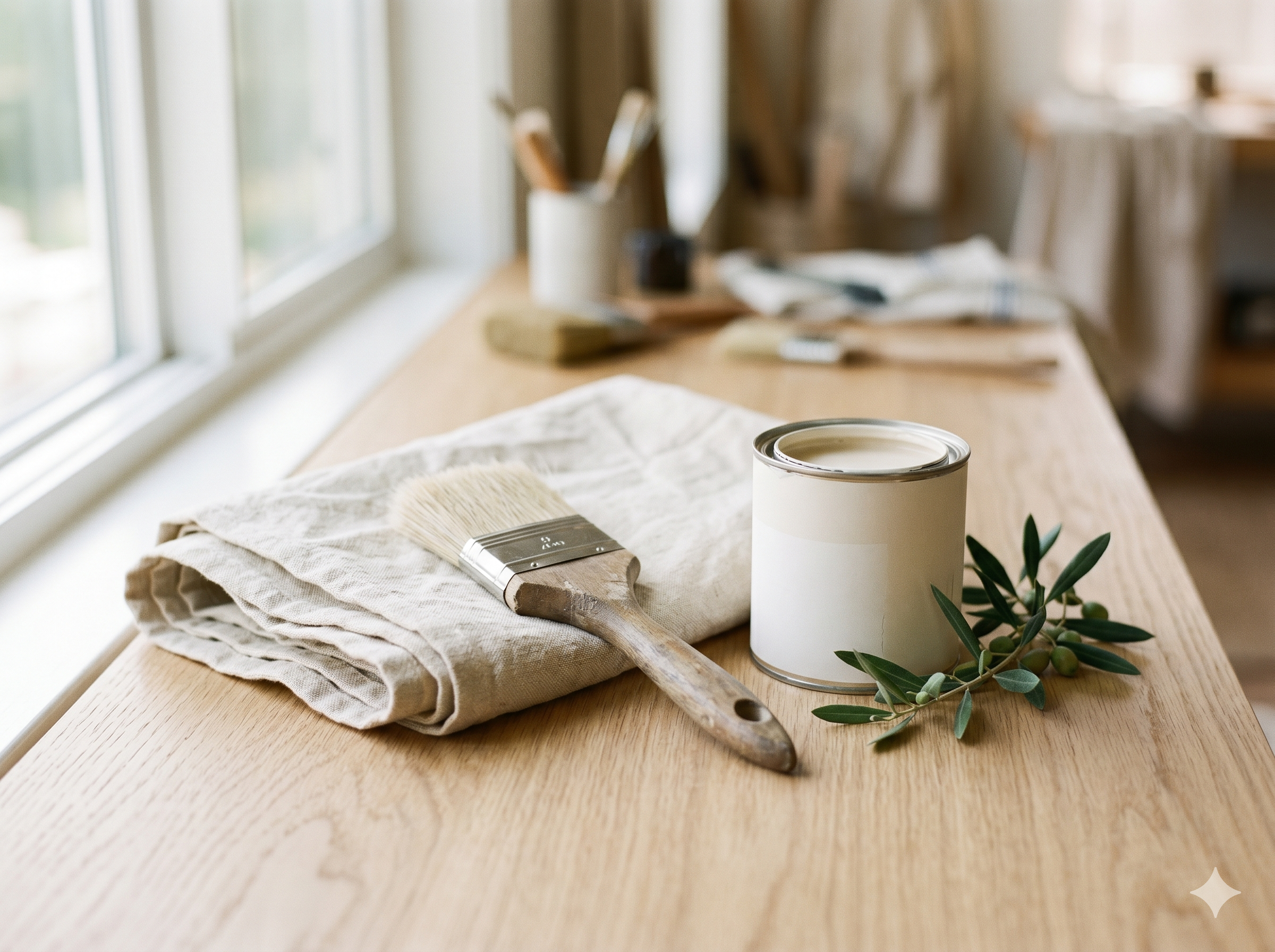 The careful tools of a trusted home painting and home-care team